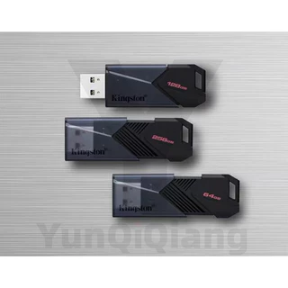 Kingston Push Pull Pendrive กันน้ําโลหะ USB 3.2 แฟลชไดรฟ์ Thumb Drive 16GB 32GB 64GB 128GB แฟลชไดรฟ์ความเร็วสูง Plug and Play