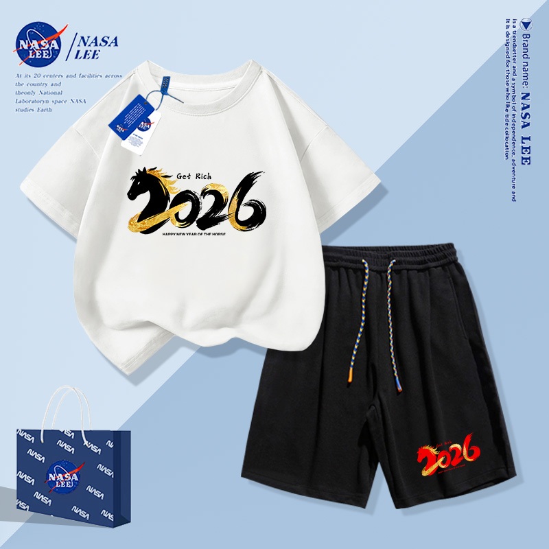 [จัดส่งในวันเดียวกัน] เสื้อยืดผ้าฝ้ายแท้ สำหรับชายและหญิง สไตล์ไทยใหม่ปี 2026 ระบายอากาศดี ดูดซับเหงื่อได้ดี