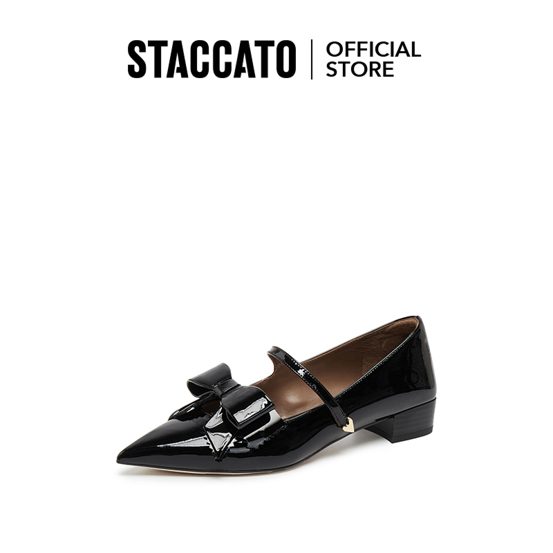 Staccato Women’s Mary Jane Pumps รองเท้าส้นสูง Mary Jane ผู้หญิง หนังแท้ EG417