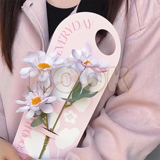 กระดาษรองช่อดอกไม้ เจาะรูหิ้ว กระดาษหนา การ์ดใส่ดอกไม้ DIY สไตล์เกาหลี น่ารัก สำหรับงานฝีมือ