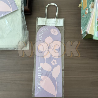 กระดาษรองช่อดอกไม้ เจาะรูหิ้ว กระดาษหนา การ์ดใส่ดอกไม้ DIY สไตล์เกาหลี น่ารัก สำหรับงานฝีมือ