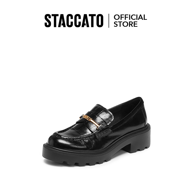 <Crest> Staccato Loafers for Women  รองเท้าหนังล้อฟเฟอร์สไตล์อังกฤษ พื้นหนา สำหรับผู้หญิง EGB55