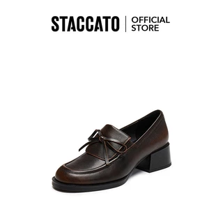 <FusePop> Staccato Loafers for Women รองเท้าหนังล้อฟเฟอร์ส้นสูงสำหรับผู้หญิง EGY05