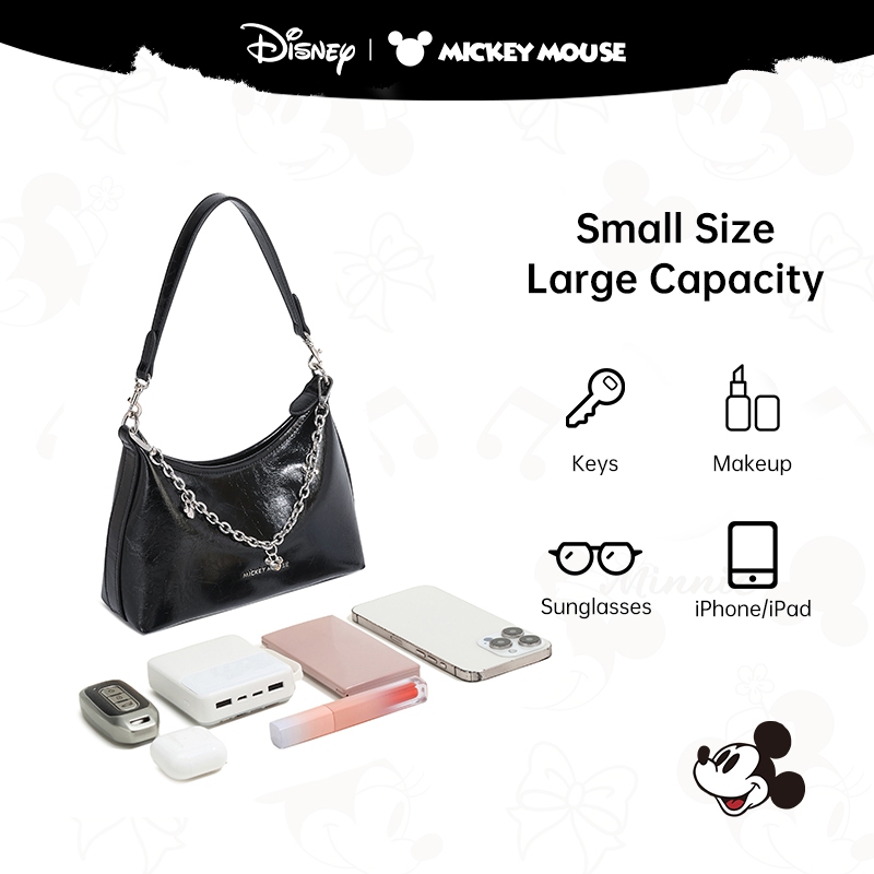 Disney Women's Bag Black แบบสะพายไหล่และขวางตัว แท้ 100% - รูปที่ 4