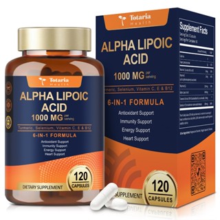 Totaria Alpha Lipoic Acid 1000mg Ala อาหารเสริมแคปซูลสําหรับ…