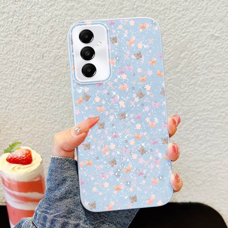 VRQR สําหรับ Xiaomi Poco C85 Redmi 15 5G 4G Redmi 15C 4G 5G Mini ผีเสื้อและดอกไม้กันกระแทก Hard โทรศัพท์ป้องกันกรณี