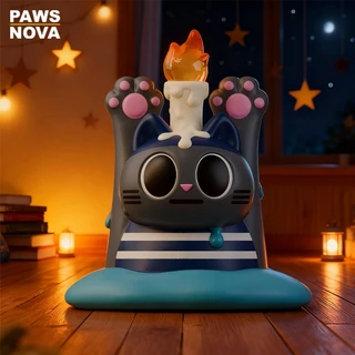 PAWSNOVA Doshii Cat ของแท้ กล่องสุ่มฟิกเกอร์ไฟกลางคืน กดหางเปิดไฟ สุ่ม 1 ตัวต่อกล่อง พร้อมส่ง