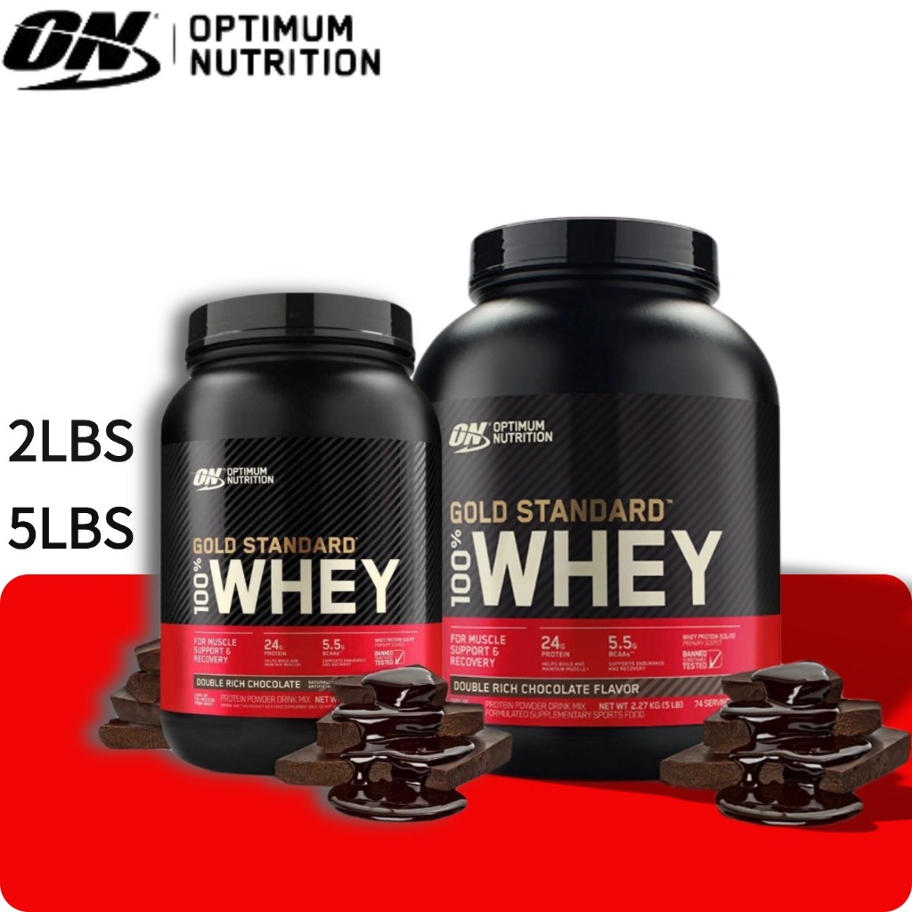 Optimum Nutrition Gold Standard ON เวย์โปรตีน 100% 2lbs 5 ปอนด์