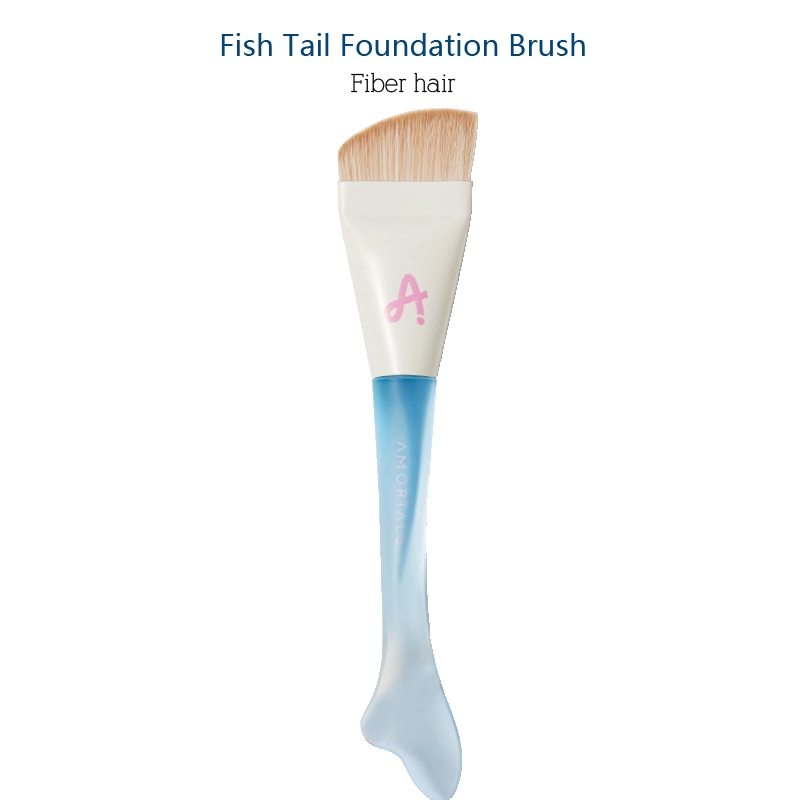 AMORTALS尔木萄/แปรงรองพื้นหัวแบนรูปปลายูหางปลา