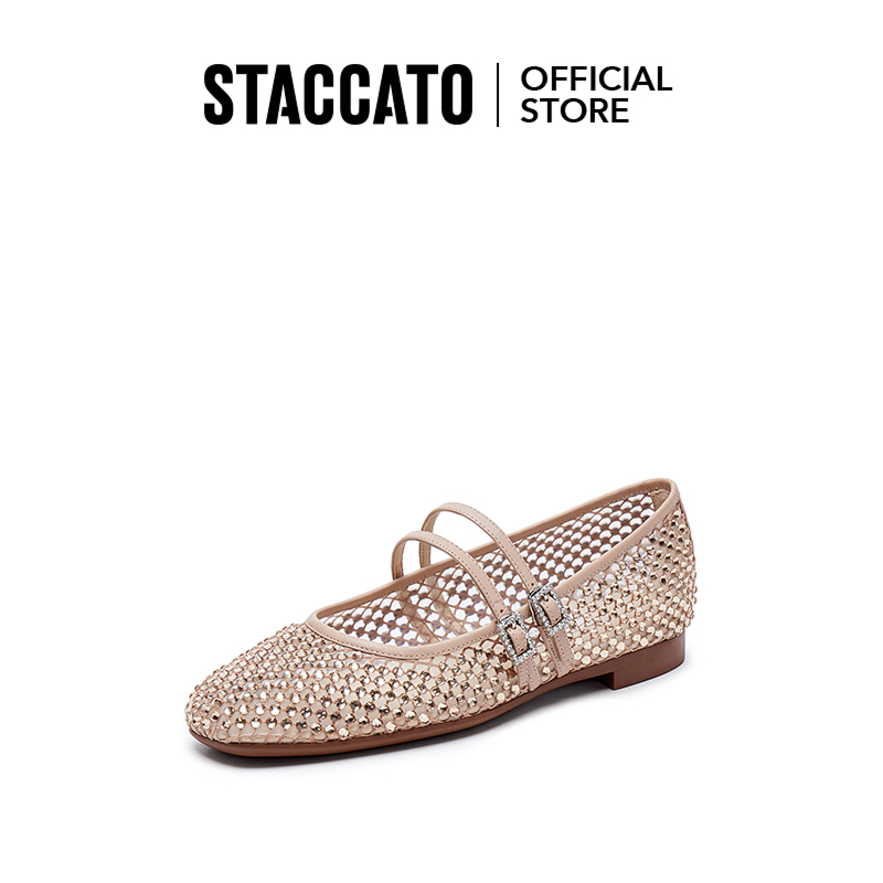 (Local Stock)Staccato ผู้หญิง Hollow Mary Jane รองเท้ารองเท้าลําลองรองเท้าแบน EPQ16