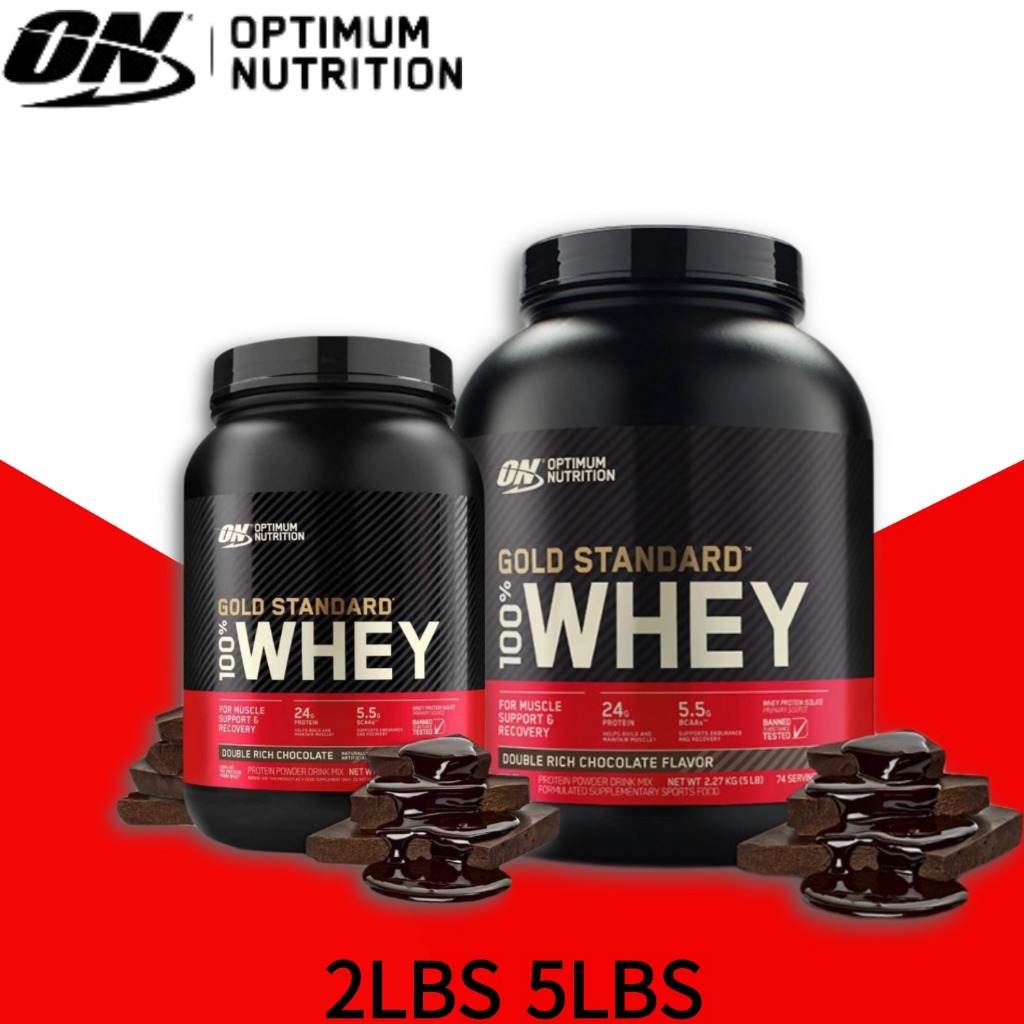ON Optimum Nutrition Gold Standard 100% Whey Protein 2LBS,ดับเบิ้ลช็อกโกแลตมีรสชาติเข้มข้นขึ้น