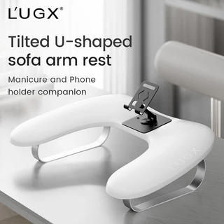 พร้อมส่ง Lugx 9-30 หนัง PU + สแตนเลส หมอนรองมือทำเล็บ มีขา วางมือสบาย LUGX ที่วางมือทำเล็บทรงตัว U เอียง ที่วางมือถือหมุนได้ 360°