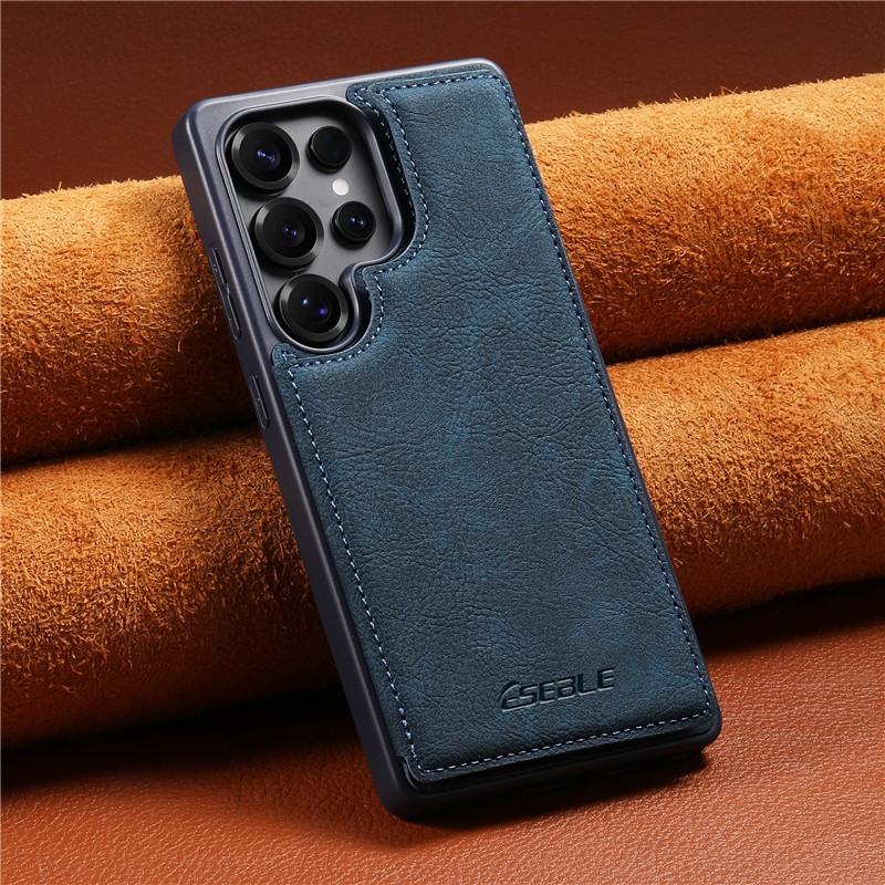 Vintage หนังสีน้ําตาลเคสโทรศัพท์สําหรับ Samsung Galaxy S21 S22 S23 S24 S25 Ultra S25 Plus S24FE A35 A36 A55 A56 Magnetic Card กระเป๋าสตางค์ High-end ป้องกันปกหลัง - รูปที่ 2