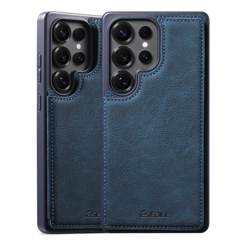 Vintage หนังสีน้ําตาลเคสโทรศัพท์สําหรับ Samsung Galaxy S21 S22 S23 S24 S25 Ultra S25 Plus S24FE A35 A36 A55 A56 Magnetic Card กระเป๋าสตางค์ High-end ป้องกันปกหลัง - รูปที่ 4