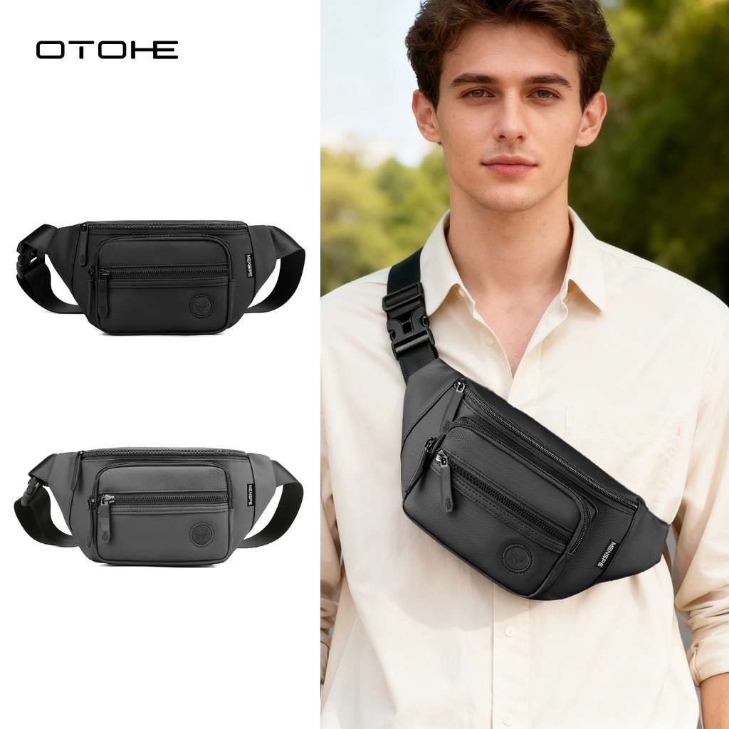 OTOHE Mens Chest Bag คาดเอวแฟชั่น Messenger กีฬา นักเรียน