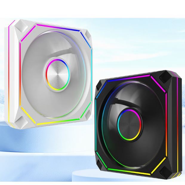 ZIYI PRISM细环 พัดลมเคส 120 มม. PWM ARGB ปกติเป่าย้อนกลับดูดใน