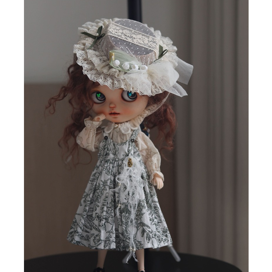 Blythe Little Ragdoll Clothes ob24, ob22 Suit Light Retro Dress bjd เสื้อผ้าเด็ก