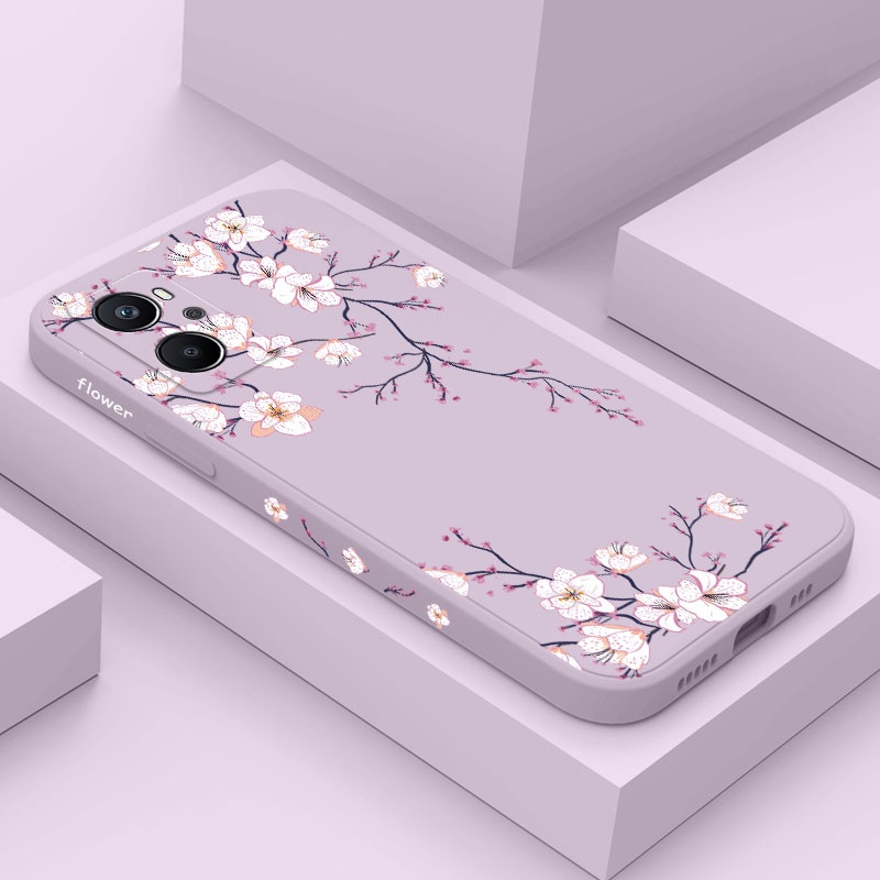 เคสโทรศัพท์สําหรับOppo A60 A98 A78 A38 A96 A76 A95 A94 A74 A92 4G 5G Plum Blossom Cover