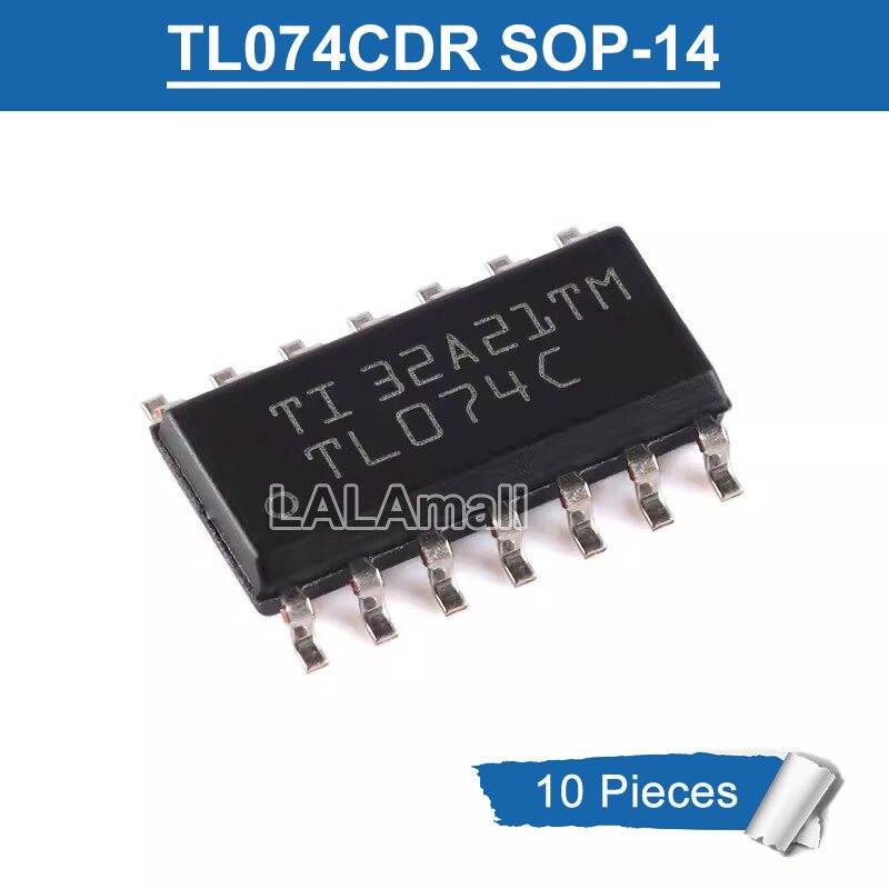 10pcs Original TL074C TL074CDR SOP-14 Operational เครื่องขยายเสียงชิป IC ใหม่