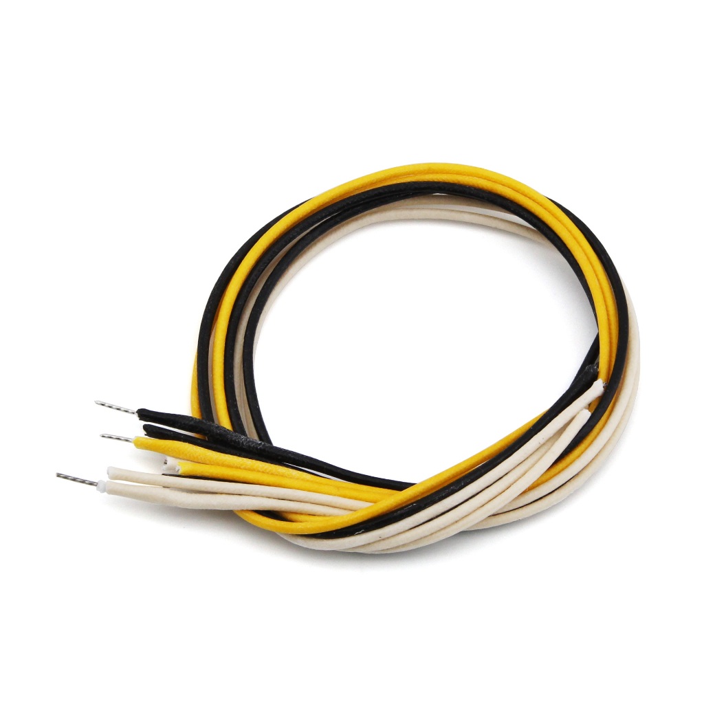 FLEOR 8PCS สีสุ่ม 1 ฟุต Vintage Braided กีตาร์ Push Back Wire AWG22 ดีบุกลวดทองแดงสําหรับกีตาร์ไฟฟ้าเบส