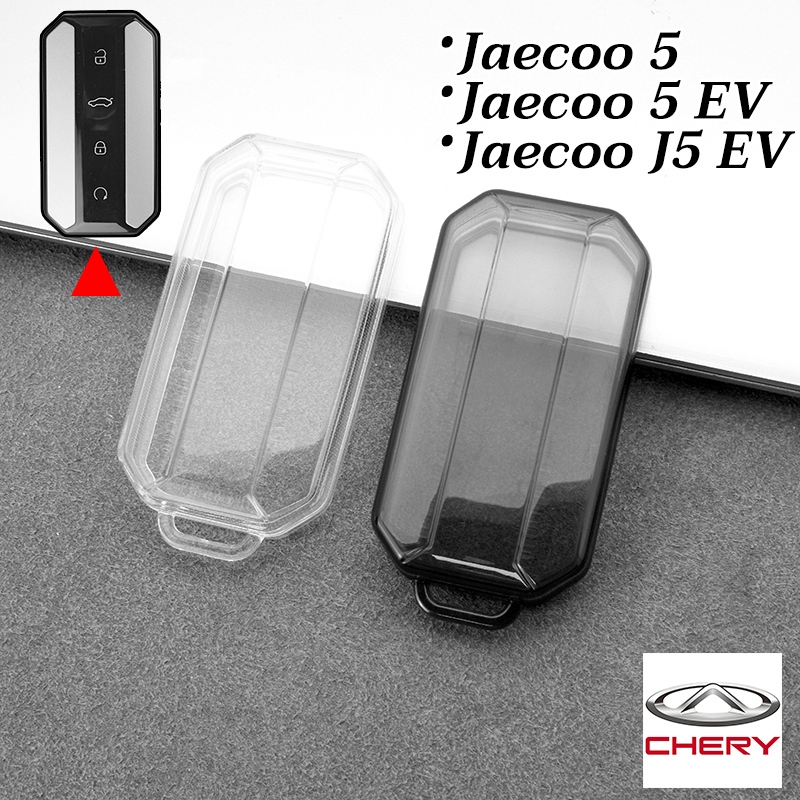 CHERY Jaecoo J5 EV เคสกุญแจรีโมทรถยนต์ โปร่งใส Jaecoo 5 Jaecoo J5 EV Jaecoo 5 EV พวงกุญแจรถ