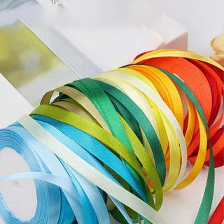 ริบบิ้นผ้าซาติน หน้ากว้าง1.0 ยาว 22 หลา/ม้วน สําหรับตกแต่งงา…