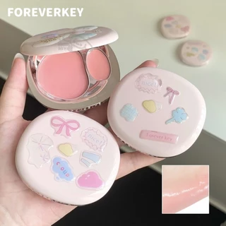 FOREVERKEY ครีมบลัชออนสองสี, แมตต์ธรรมชาติ, กระจ่างใสยาวนาน, ลิปกลอสน้ํา High Gloss Repairing Three-in-One