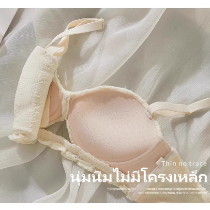 จัดส่งจากกรุงเทพฯ พร้อมส่ง: บราสายเดี่ยวยกทรงหวาน กระชับ ป้องกันลื่น ไม่เป็นถ้วยเปล่า ราคา ถูกที่สุด ดีลบีเคเค แกลเลอรีภาพที่ 6