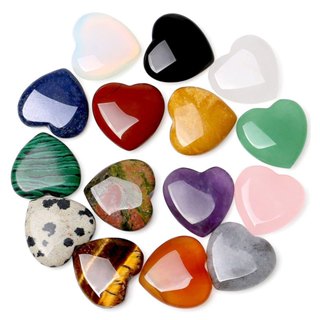 จี้หินธรรมชาติคริสตัลหัวใจ ขนาด 20 มิลลิเมตร สำหรับทำสร้อยคอ…