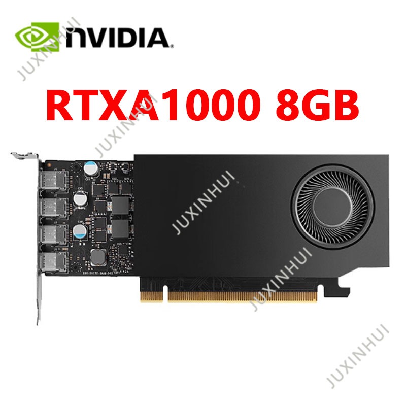กราฟิกการ์ด NVIDIA RTX A1000 8GB Litai การออกแบบกราฟิกระดับมืออาชีพ AI การตัดต่อวิดีโอการแสดงผลแบบกา