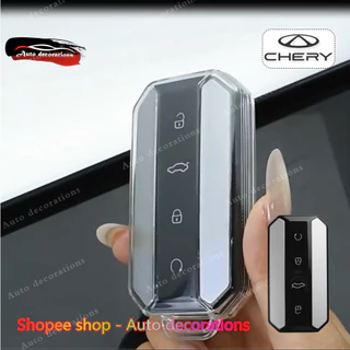 CHERY Jaecoo 5 EV ปลอกกุญแจโปร่งใส CHERY พวงกุญแจ Jaecoo J5/Jaecoo 5 เคสกุญแจสมาร์ทรถ