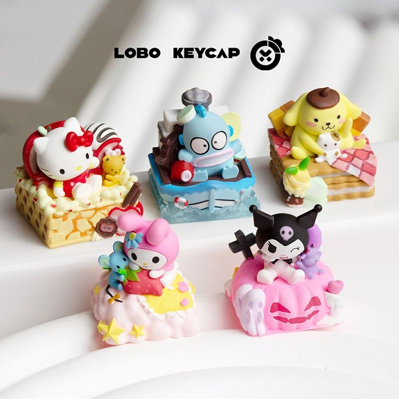 Sanrio Hello Kitty My Melody Kuromi Cinnamoroll 3D Artisan Keycap Custom Mechanical Keyboard Keycap 