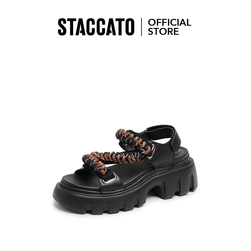 Staccato Women's Platform Sandals รองเท้าแตะพื้นหนา H6008