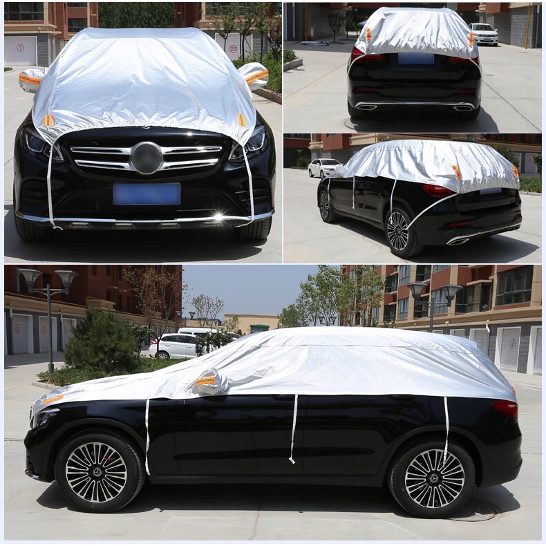 【COD】ผ้าคลุมรถยนต์ ผ้าคลุมรถยนต์กันแดด รังสี UV กันน้ำ100% สำหรับรถเก๋ง/SUV ผ้าคลุมรถครึ่งคัน ผ้าคลุมรถรุ่นใหม่ - รูปที่ 7