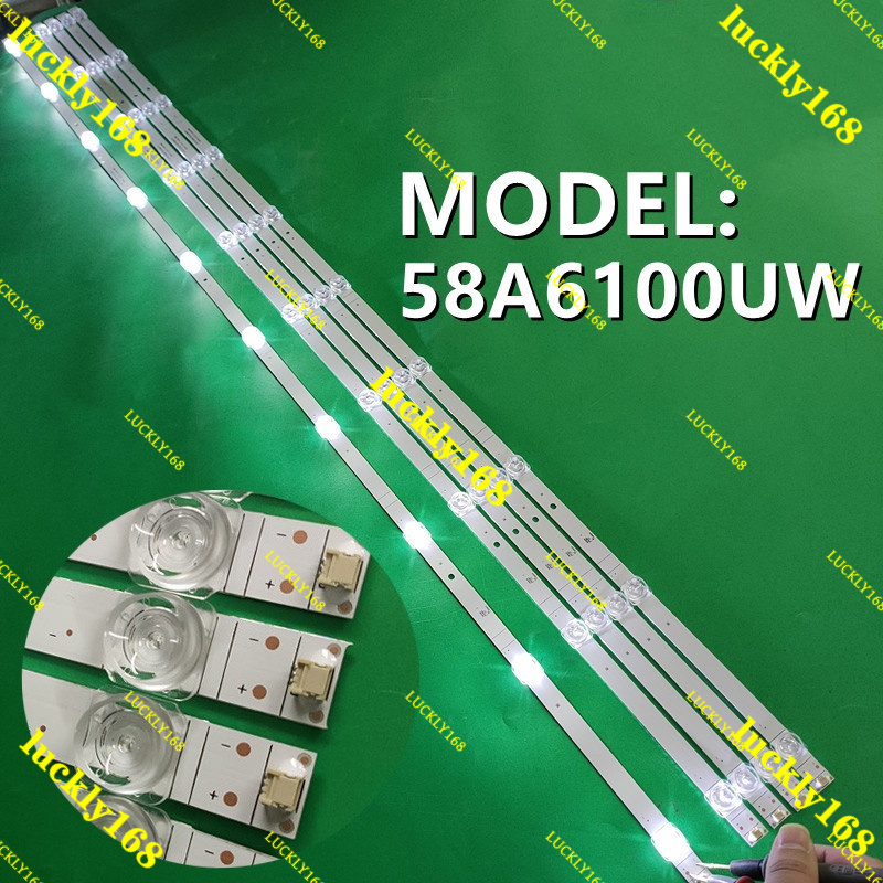 5PSC/ชุด LED Backlight สําหรับ Hisense 58" LED TV BACKLIGHT HD580S1U02 HD580S1U91 58A6100UW 58R6000F