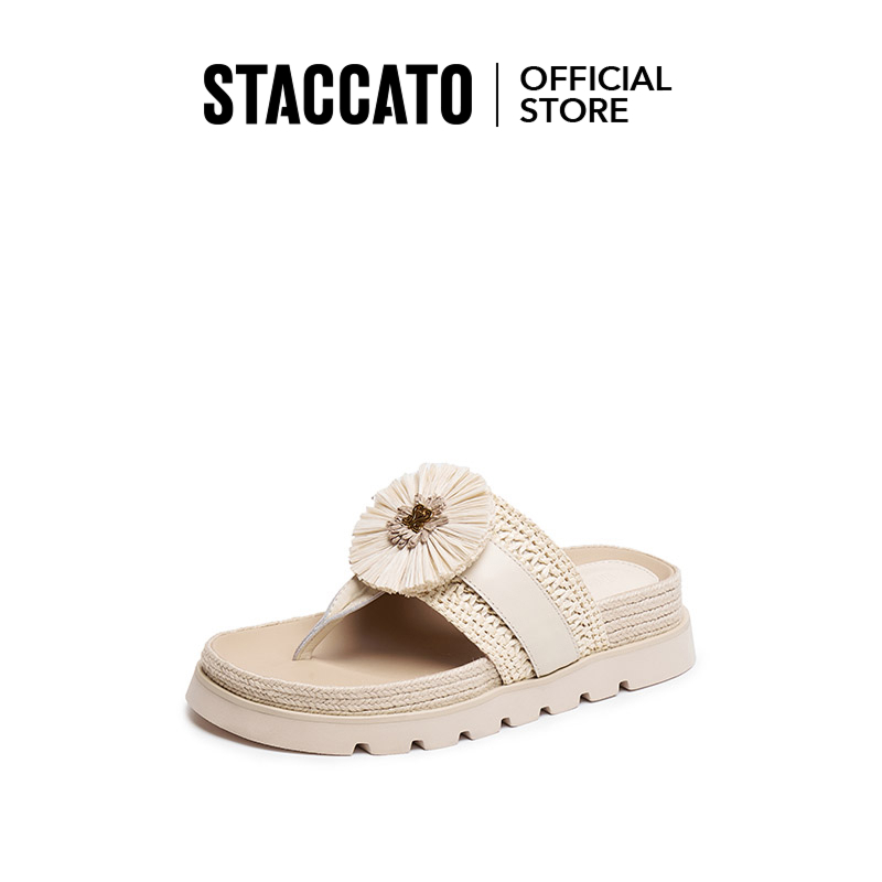 Staccato Women's Platform Flip-flops รองเท้าแตะหญิงพื้นหนาแบบสายคีบ L7975