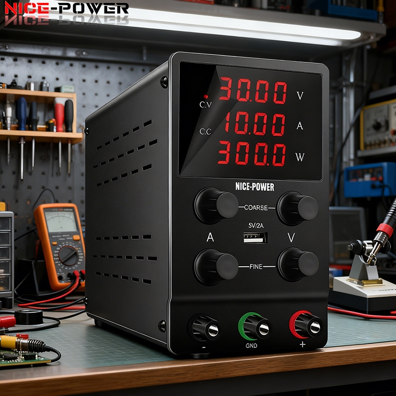 NICE POWER  พาวเวอร์ซัพพลาย DC 60V 5A 30V 10A ปรับได้ สําหรับซ่อมแซมโทรศัพท์มือถือ ทดสอบริ้วรอย dc p