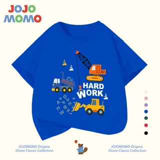 【พร้อมส่งภายใน 24 ชม】 เสื้อยืดเด็กผู้ชาย ลายรถยนต์ ผ้าคอตตอน 100% นุ่ม ใส่สบาย ระบายอากาศดี
