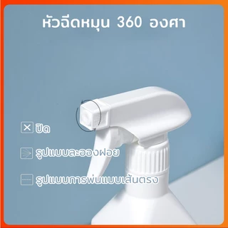 Linana พลาสติกคุณภาพสูง✅ขวดสเปรย์รีฟิลพร้อมหัวฉีดทรงเหลี่ยม 300/500ml ใส่น้ำยารีดผ้า ใส่น้ำเปล่า ใส่ของเหลวอื่นๆ