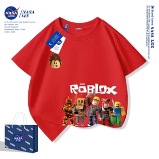 NASA เสื้อยืดเด็ก Robloxลายการ์ตูน 100% Cotton เสื้อเด็กผู้ชาย คุณภาพดี สบายและนุ่ม เหมาะสำหรับใส่ในฤดูร้อน
