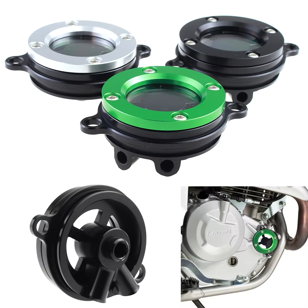 โปร่งใสเครื่องยนต์กรองน้ํามันฝาครอบสําหรับ Kawasaki KLX230 KLX 230 R 230 RS 2021-2025 อุปกรณ์เสริมรถ
