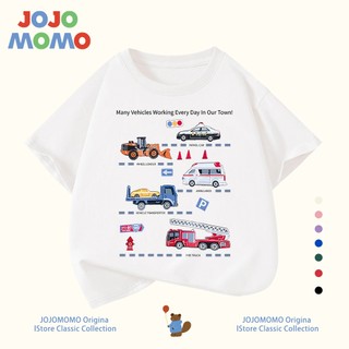 【จัดส่งภายใน 24 ชม】เสื้อยืดเด็ก แขนสั้น สำหรับเด็กผู้ชาย ซีรีส์รถยนต์ ผ้าฝ้ายแท้ 100% นุ่มสบาย ใส่แล้วเท่สุดๆ
