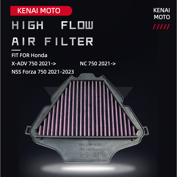 【KENAI】 Fit สําหรับ Honda XADV750 21-> NC750 21-> NSS Forza 750 21-23 High Flow Air Filter ล้างทําคว
