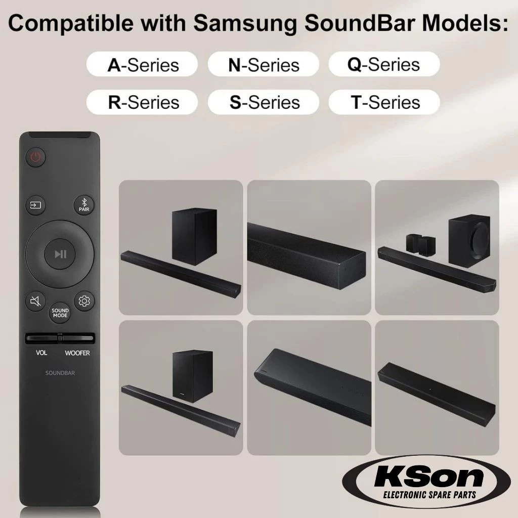 Gvirtue AH59-012767A Universal รีโมทคอนโทรลสําหรับ Samsung Soundbar Sound Bar รีโมทคอนโทรลโฮมเธียเตอ