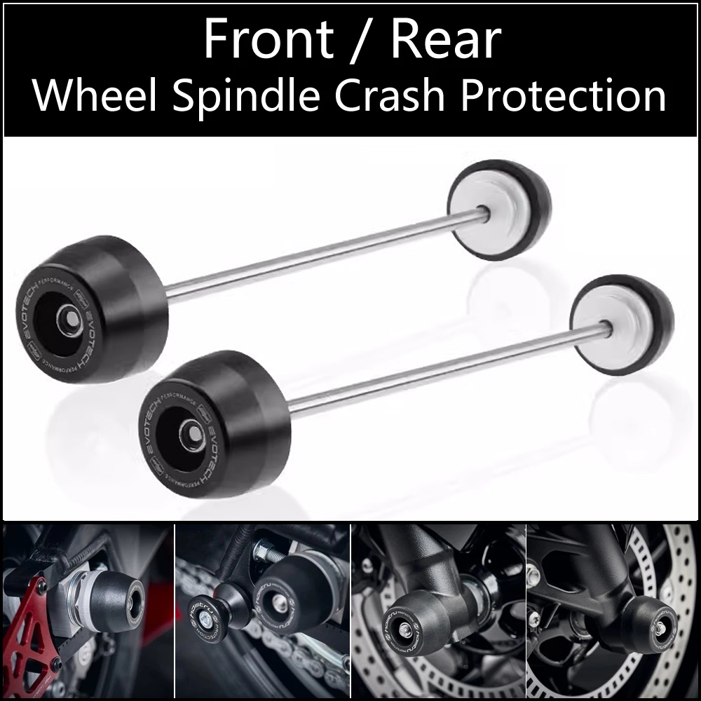 รถจักรยานยนต์ป้องกันล้อด้านหลังเพลาหน้าส้อม Crash Slider สําหรับ Honda CRF300L CRF300 Rally 2021 202