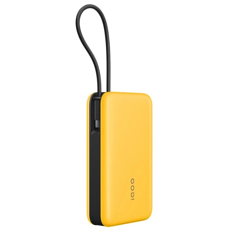 Original iQOO 33W 10000mAh/ 45W 20000 0mAh Built-in cable Powerbank Fast Charging Power Bank