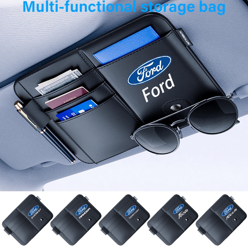 Ford รถหนังบังแดดมัลติฟังก์ชั่นรถถือแว่นตาผู้ถือคลิปการ์ด Fiesta Ranger T6/T7/T8 Focus Territory Everest Ecosport Ka Focus Fusion ราคา ถูกที่สุด ดีลบีเคเค