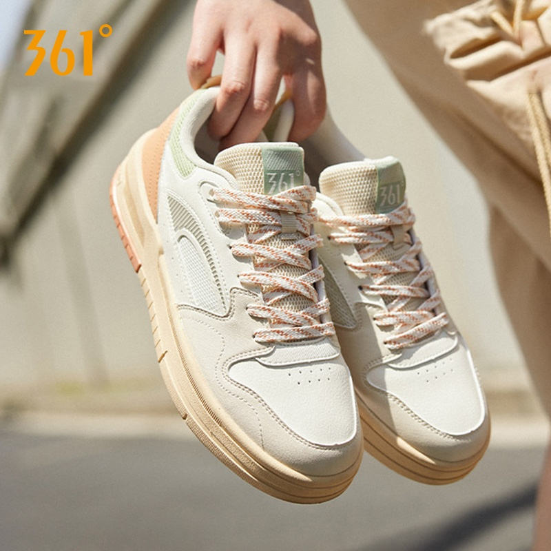 361 Degrees حذاء رياضي نسائي بنعل سميك — أبيض — صورة 5