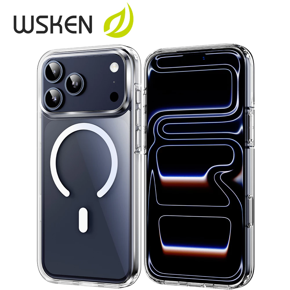 WSKEN โปร่งใส แม่เหล็ก เคส สำหรับ iPhone 17ProMax 16ProMax Magnetic Case กันกระแทก ไอโฟน 17Pro/17/16Pro/16Plus/16/15ProMax เคสโทรศัพท์