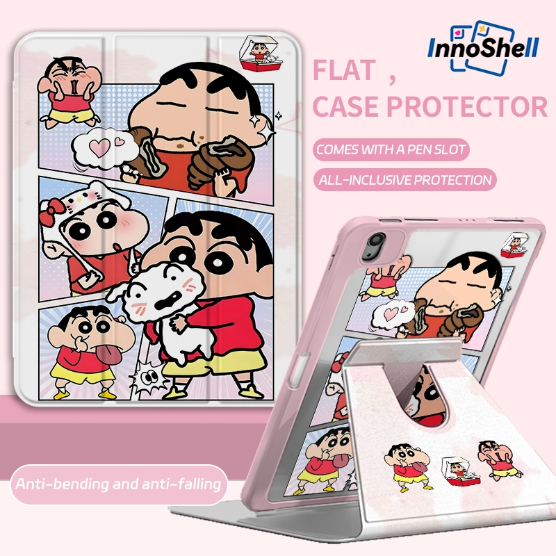 InnoShell Hot Sale เคส iPad 720°การหมุนสําหรับ พลเอก7-11 (10.2/11-นิ้ว) อากาศ4-7 (10.9/11/13นิ้ว) มือโปร11/12.9 (2018-2023) วัสดุอะคริลิค – โปรปัง